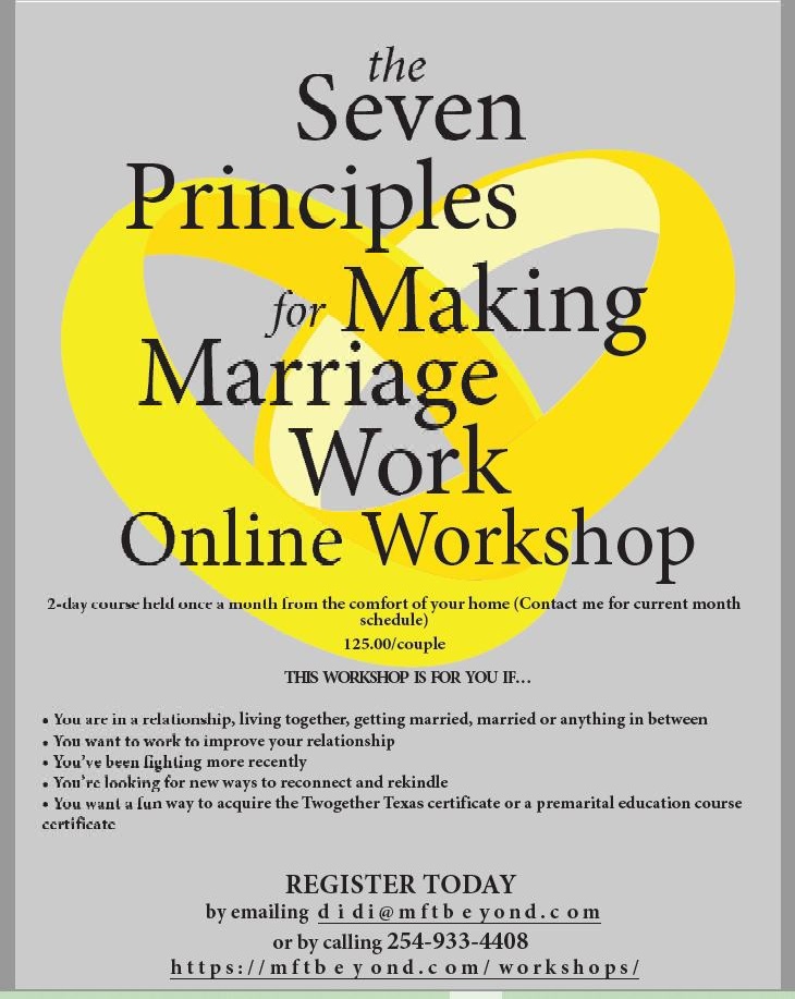 PreMartial and Couples Workshop 